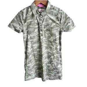 Vineyard Vines Camo Utility Pocket Dress Girls size medium